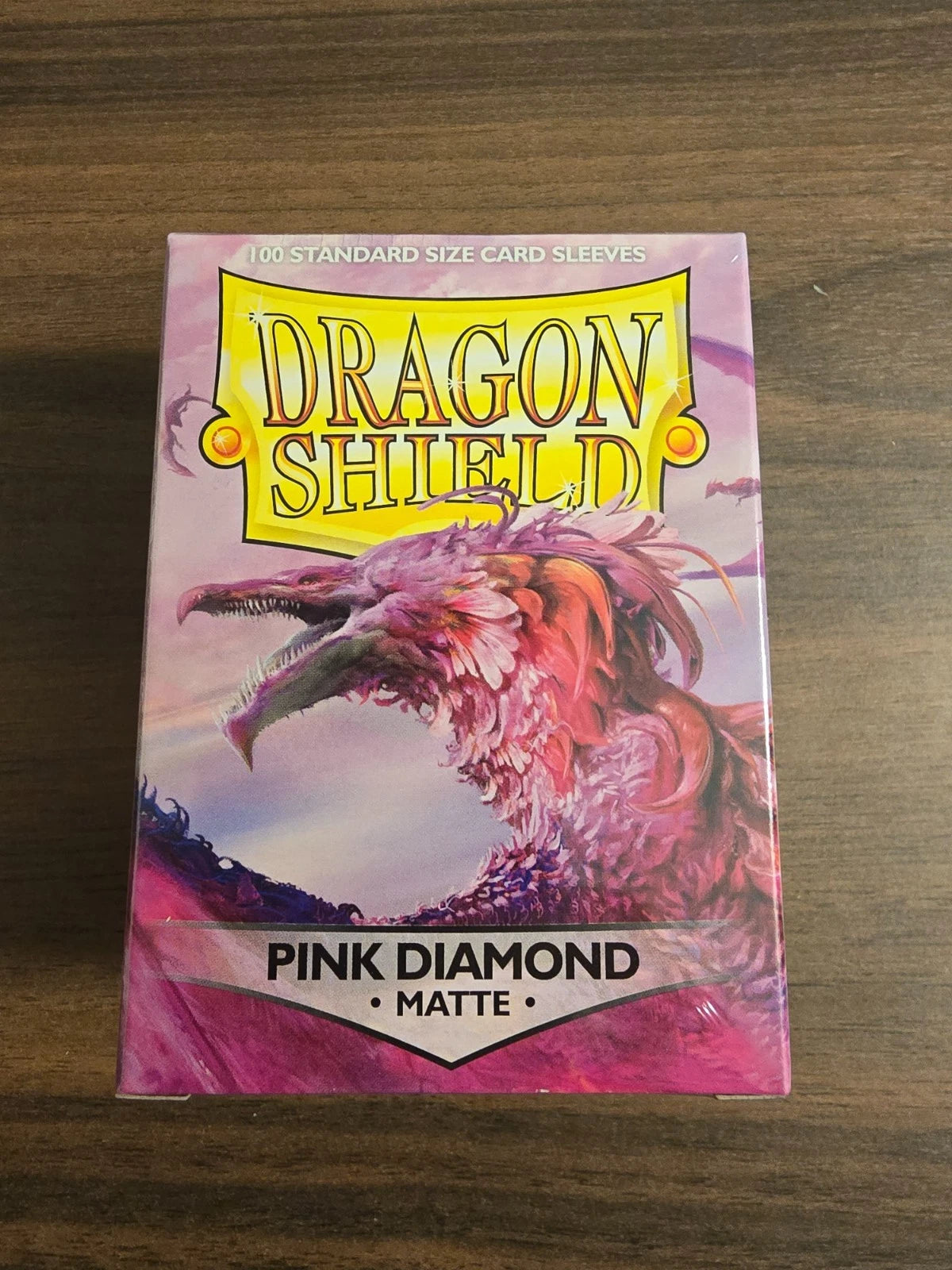 Dragon Shield Matte Pink Diamond Card Sleeves – Standard Size (100 Count)