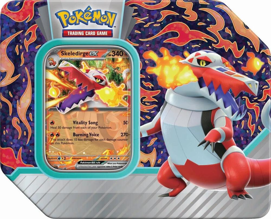 Pokemon Paldea Partners Tin [Skeledirge ex] - Miscellaneous Cards & Products (MCAP)