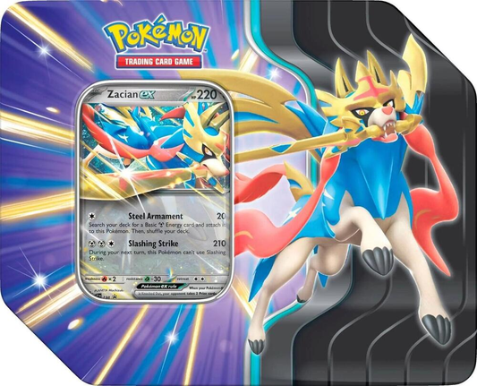 Pokemon Slashing Legends Tin [Zacian ex] - Miscellaneous Cards & Products (MCAP)