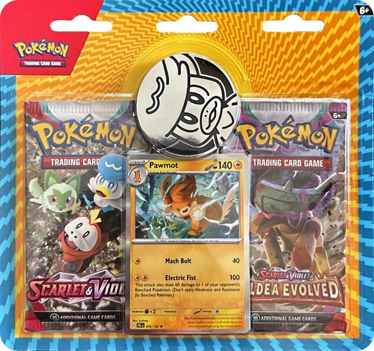 Pokemon Checklane 2-Pack Blister [Pawmot] (3-tab) - Miscellaneous Cards & Products (MCAP)
