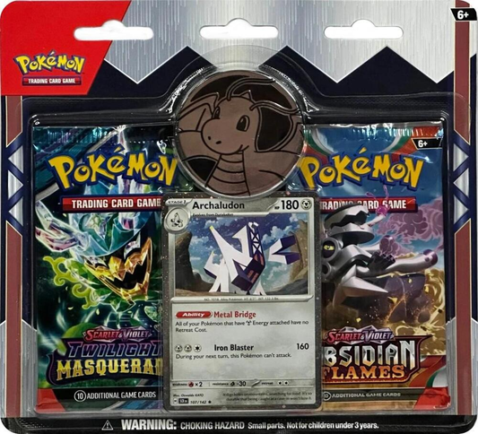 Pokemon Checklane 2-Pack Blister [Archaludon] (3-tab) - Miscellaneous Cards & Products (MCAP)