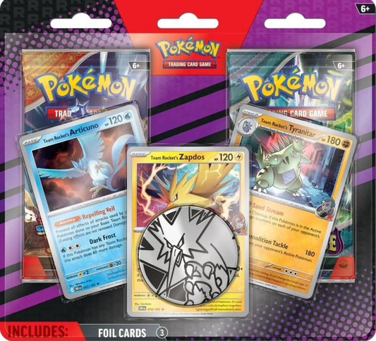 Pokemon 2-Pack Blister Pack [Team Rocket's Articuno, Zapdos & Tyranitar] - Miscellaneous Cards & Products (MCAP)