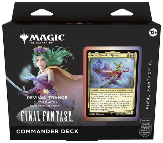 FINAL FANTASY Commander Deck - FINAL FANTASY VI Revival Trance - Magic: The Gathering (FIC)