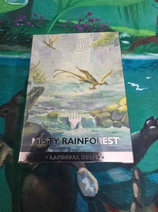 Dragon Shield: Landfall Series - Misty Rainforest - Magic: The Gathering Art Sleeves (100 Count)