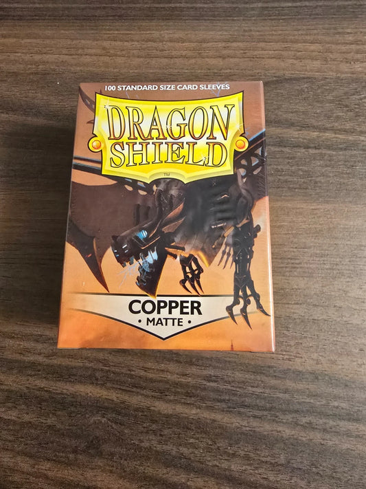 Dragon Shield Matte Copper Card Sleeves – Standard Size (100 Count)