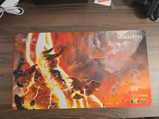 Magic: The Gathering Lightning Bolt Playmat – MagicFest